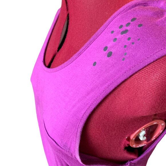 SKUNKUNK fuchsia dress - bubble on hips drop waist loose top - medium - Picture 4 of 11